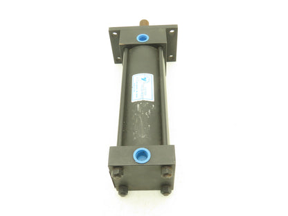 Yates Pneumatic Air Cylinder 2.5" Bore 6" Stroke 1" Rod Head Rectangular Flange