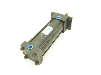 Yates Pneumatic Air Cylinder 2.5" Bore 6" Stroke 1" Rod Head Rectangular Flange