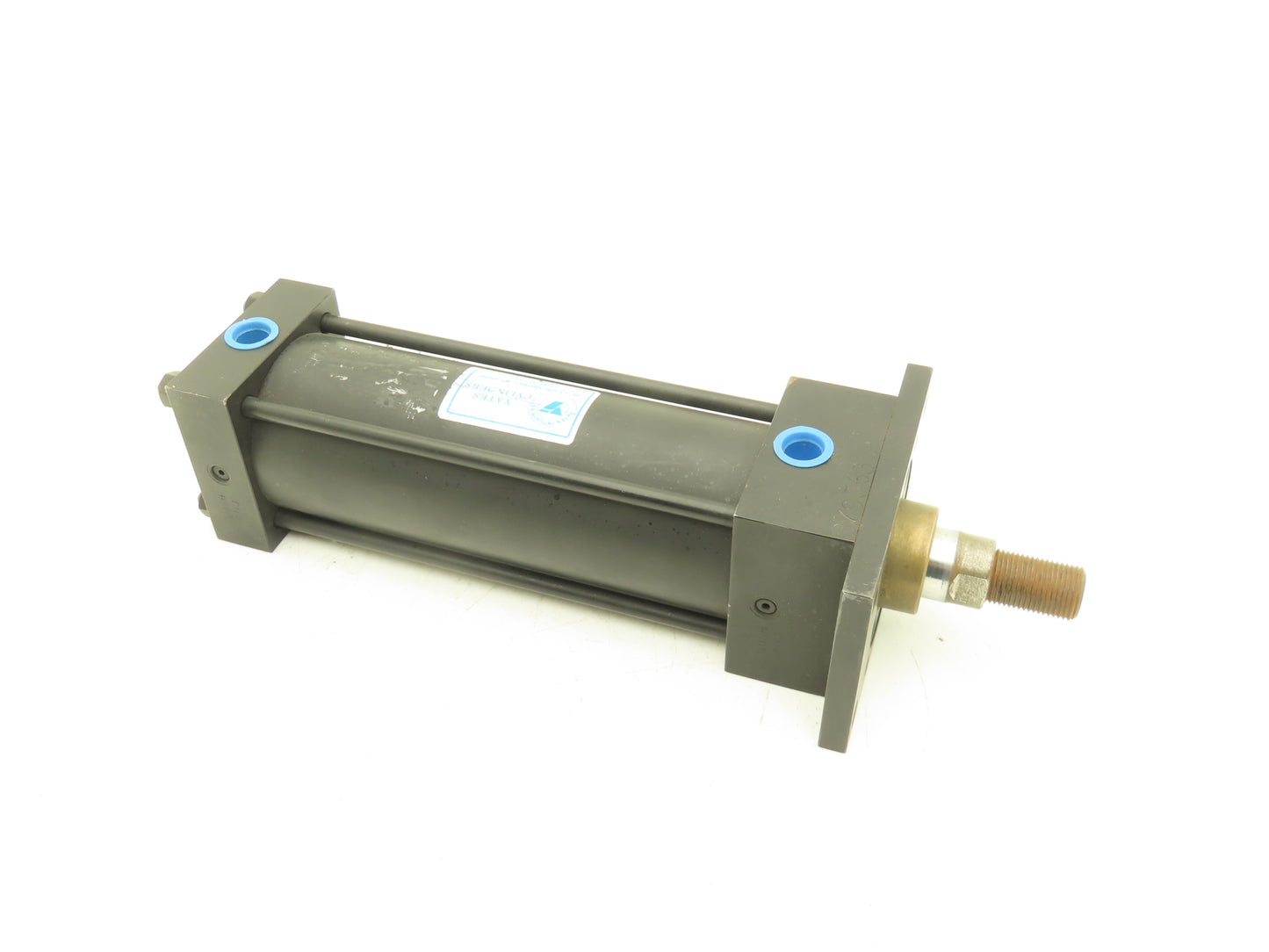 Yates Pneumatic Air Cylinder 2.5" Bore 6" Stroke 1" Rod Head Rectangular Flange