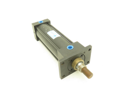 Yates Pneumatic Air Cylinder 2.5" Bore 6" Stroke 1" Rod Head Rectangular Flange