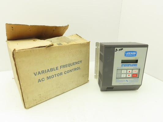 Leeson 174922 Speedmaster Adjustable Speed AC Motor Control VFD 3Hp 460V 3PH