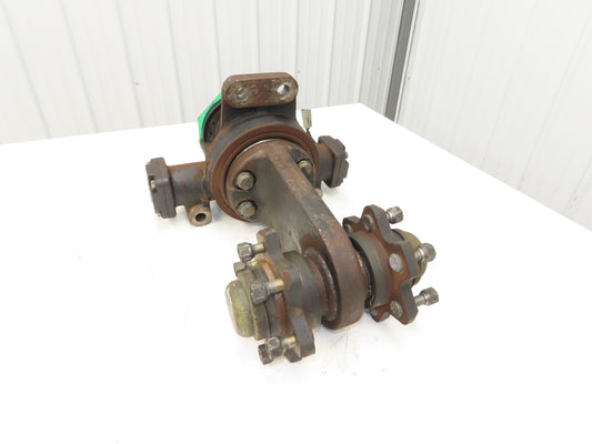 Caterpillar EP18KT Electric Forklift Dual-Wheel Rear Pivot Axle 6 Lug Assembly