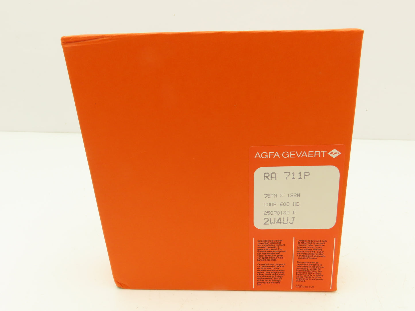 AGFA-GEVAERT RA 711P Vintage Camera Film 35mm x 122M Roll 600 HD Photography