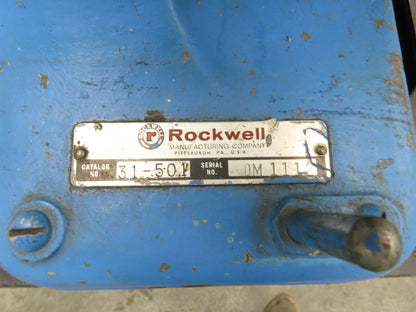 Rockwell 31-501 Delta 6 Inch Belt Sander 1Hp Dayton 230/460V 6x48" Sandpaper