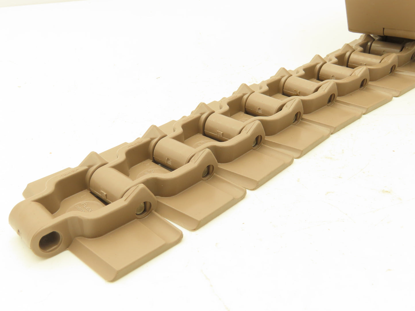 System Plast Flexon 880-K325 3.25" TableTop Chain Plastic Flex Conveyor Belt 7'L