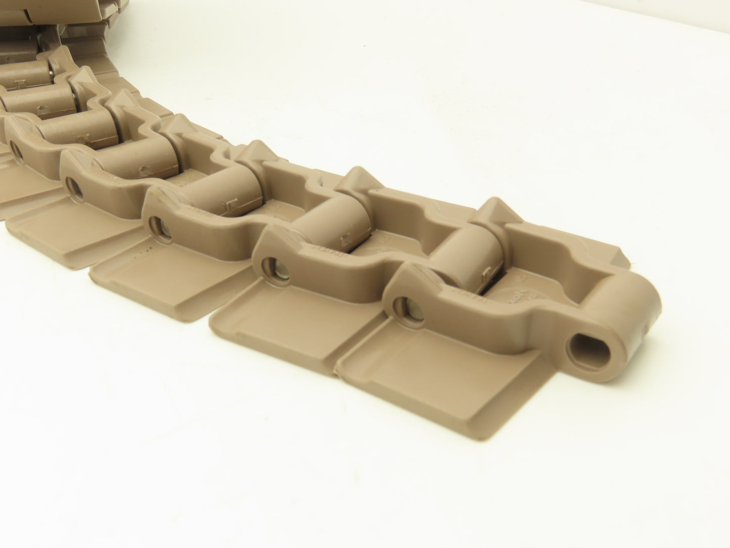 System Plast Flexon 880-K325 3.25" TableTop Chain Plastic Flex Conveyor Belt 7'L