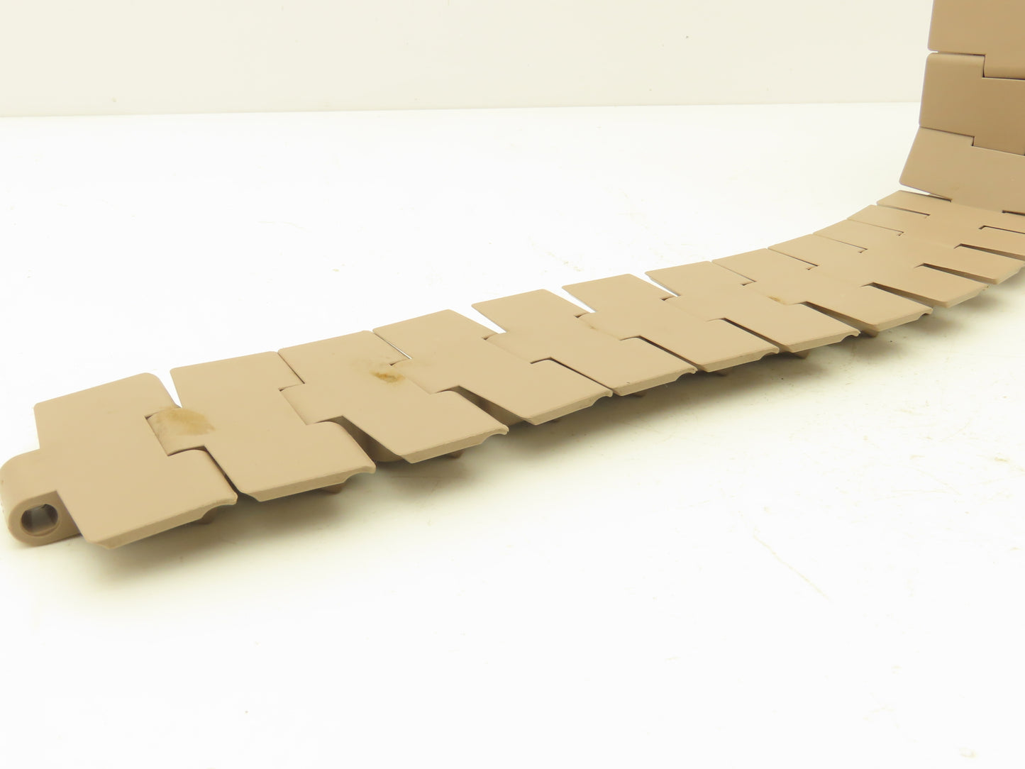 System Plast Flexon 880-K325 3.25" TableTop Chain Plastic Flex Conveyor Belt 7'L