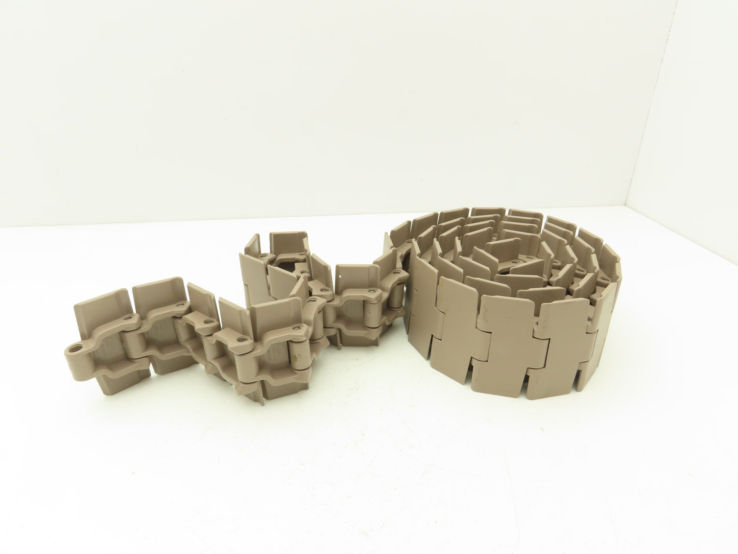 System Plast Flexon 880-K325 3.25" TableTop Chain Plastic Flex Conveyor Belt 7'L