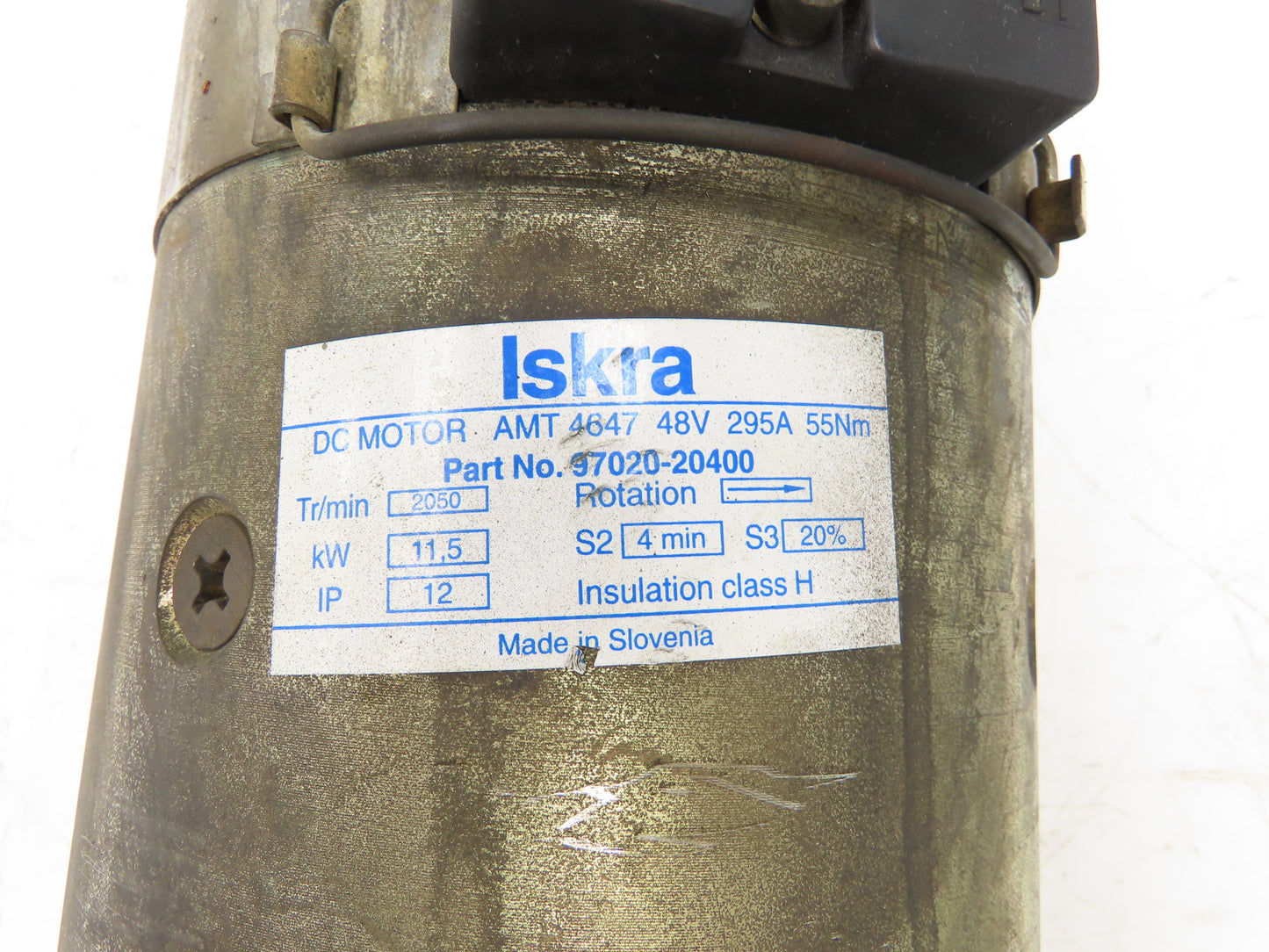 Iskra 97020-20400 Forklift Motor Only For Hydraulic Pump 48V Caterpillar EP18KT