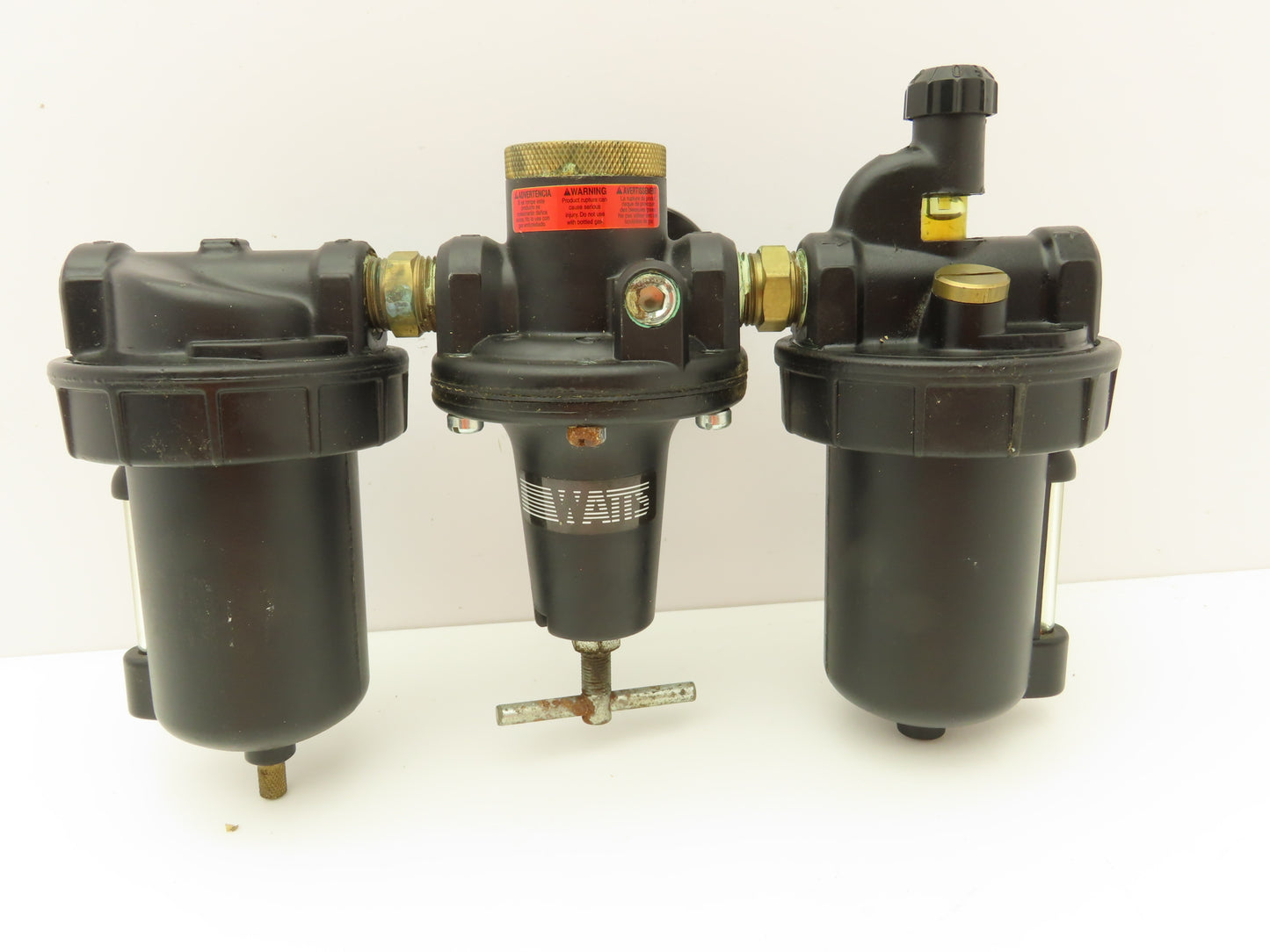 Watts Fluidair Pneumatic Air Filter Regulator Lubricator Combo 1/2"NPT