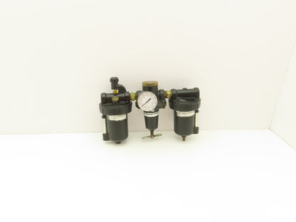 Watts Fluidair Pneumatic Air Filter Regulator Lubricator Combo 1/2"NPT