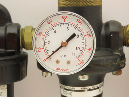 Watts Fluidair Pneumatic Air Filter Regulator Lubricator Combo 1/2"NPT