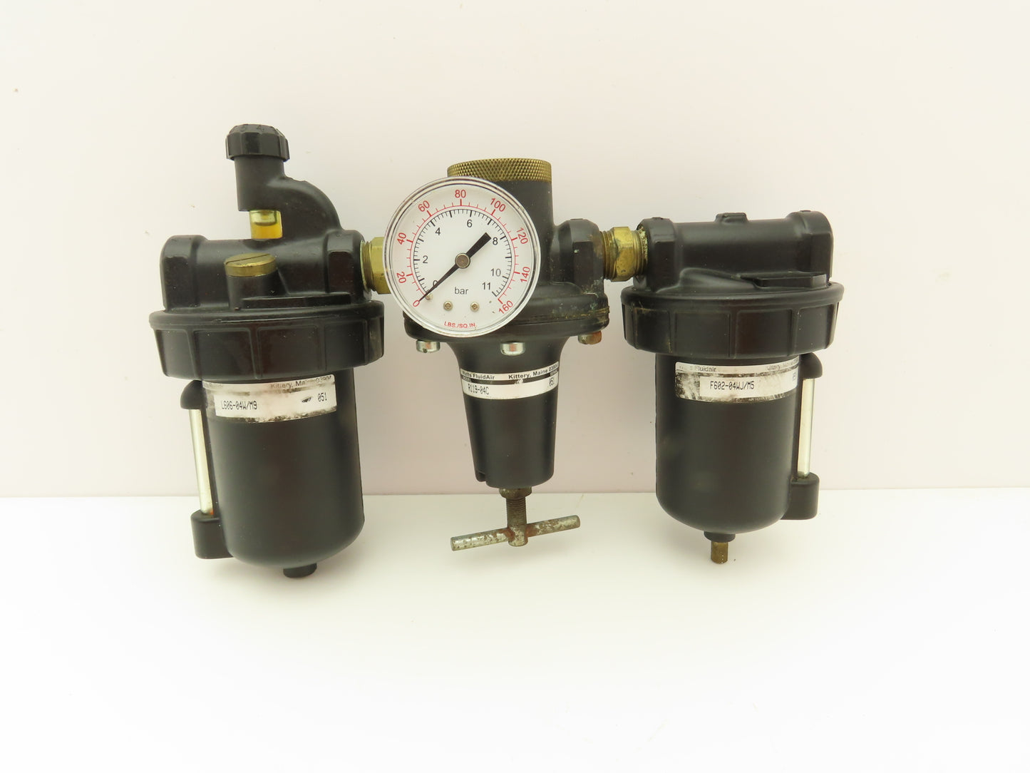 Watts Fluidair Pneumatic Air Filter Regulator Lubricator Combo 1/2"NPT