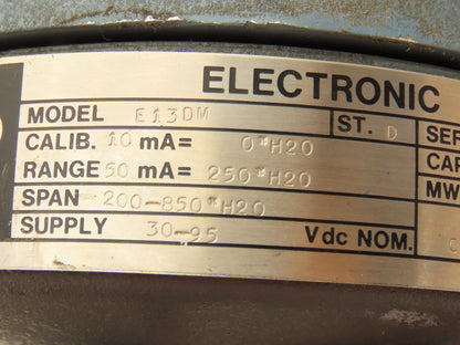 Foxboro E13DM D/P Cell Pressure Transmitter 0-250 H2O 30-90vdc 2000psi