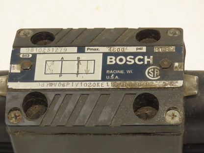 Bosch 081WV06P1V1020KE115/60 Hydraulic Valve 115VAC 60Hz 9 536 230 015 Solenoid
