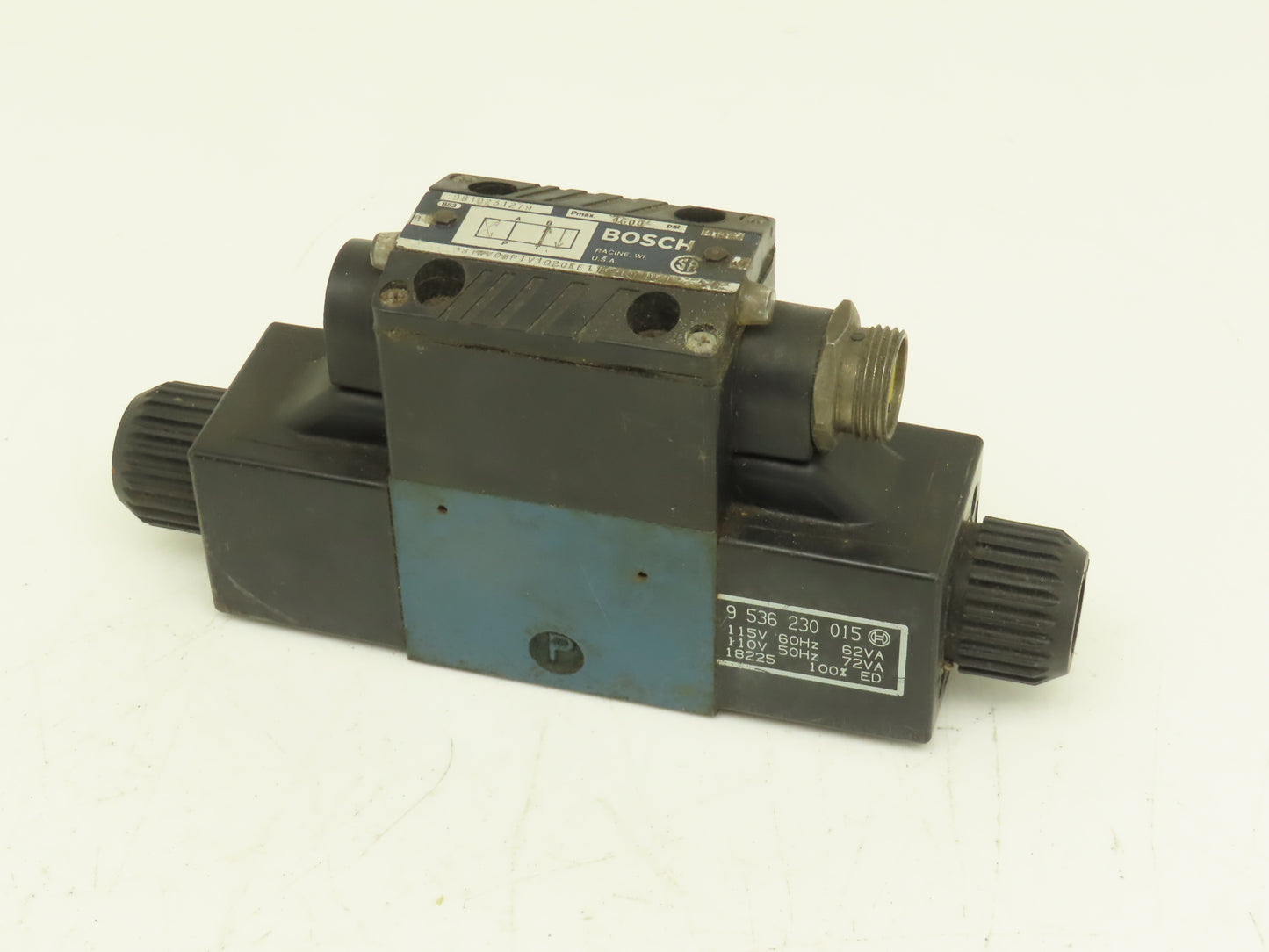 Bosch 081WV06P1V1020KE115/60 Hydraulic Valve 115VAC 60Hz 9 536 230 015 Solenoid