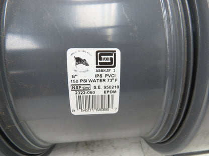 Spears 2322-060  6" Union Ball Valve PVC EPDM Venturi Socket Ends 150psi