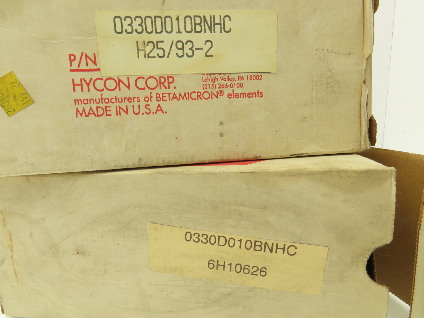 Hycon 0330D010BNHC Hydraulic Fluid Filter Element  Lot of 2