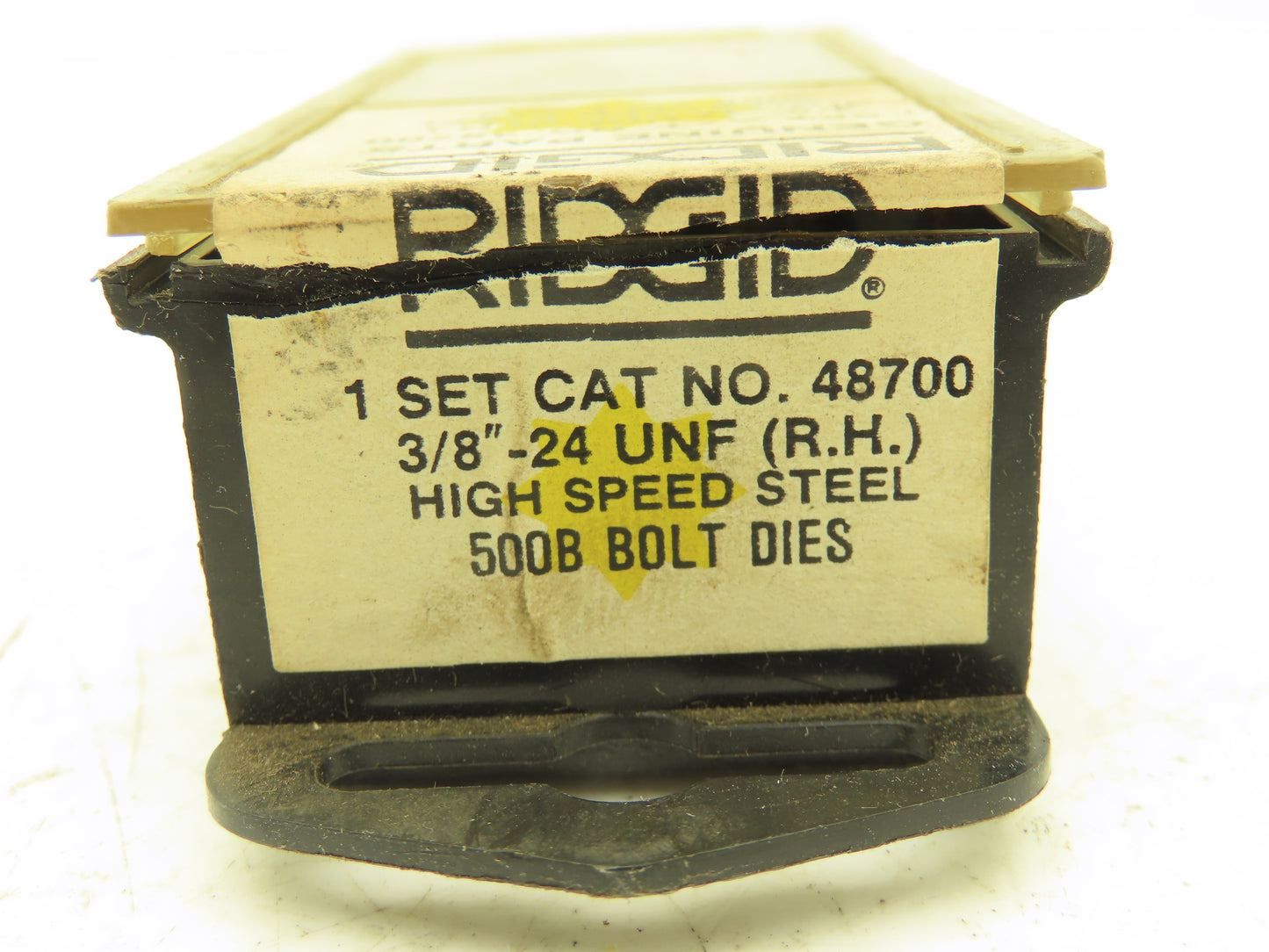 Ridgid 48700 3/8"-24 UNF Right Hand Bolt Thread Die Set 500B High Speed Steel