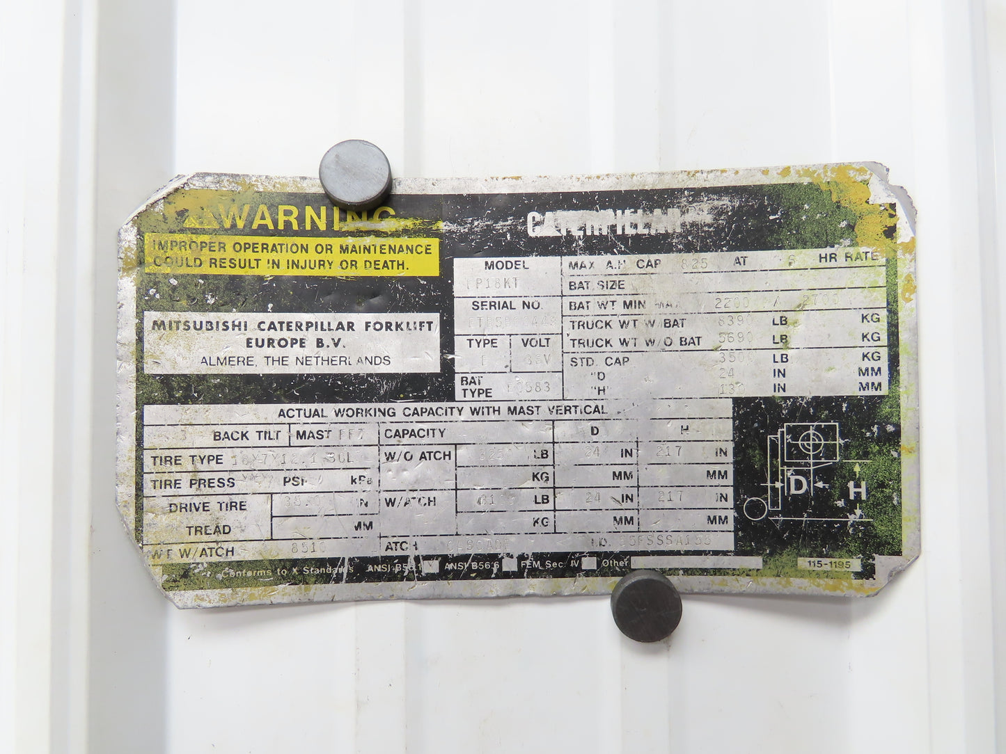 Caterpillar EP18KT Forklift Directional Switch Forward Reverse & Neutral