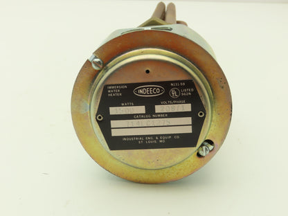 Indeeco 714LC1275  12" Immersion Heater 1500W 208V 1PH 2.5"NPT Screw Plug