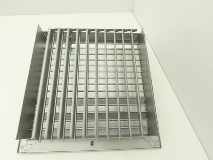 Manual Adjustable Louver Ventilation Duct Damper 12"x12" 2 Way Control 1 Lever