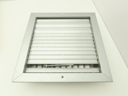 Manual Adjustable Louver Ventilation Duct Damper 12"x12" 2 Way Control 1 Lever