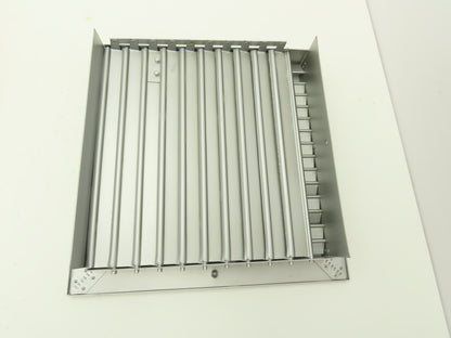 Manual Adjustable Louver Ventilation Duct Damper 12"x12" 2 Way Control 1 Lever
