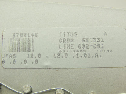 Manual Adjustable Louver Ventilation Duct Damper 12"x12" 2 Way Control 1 Lever