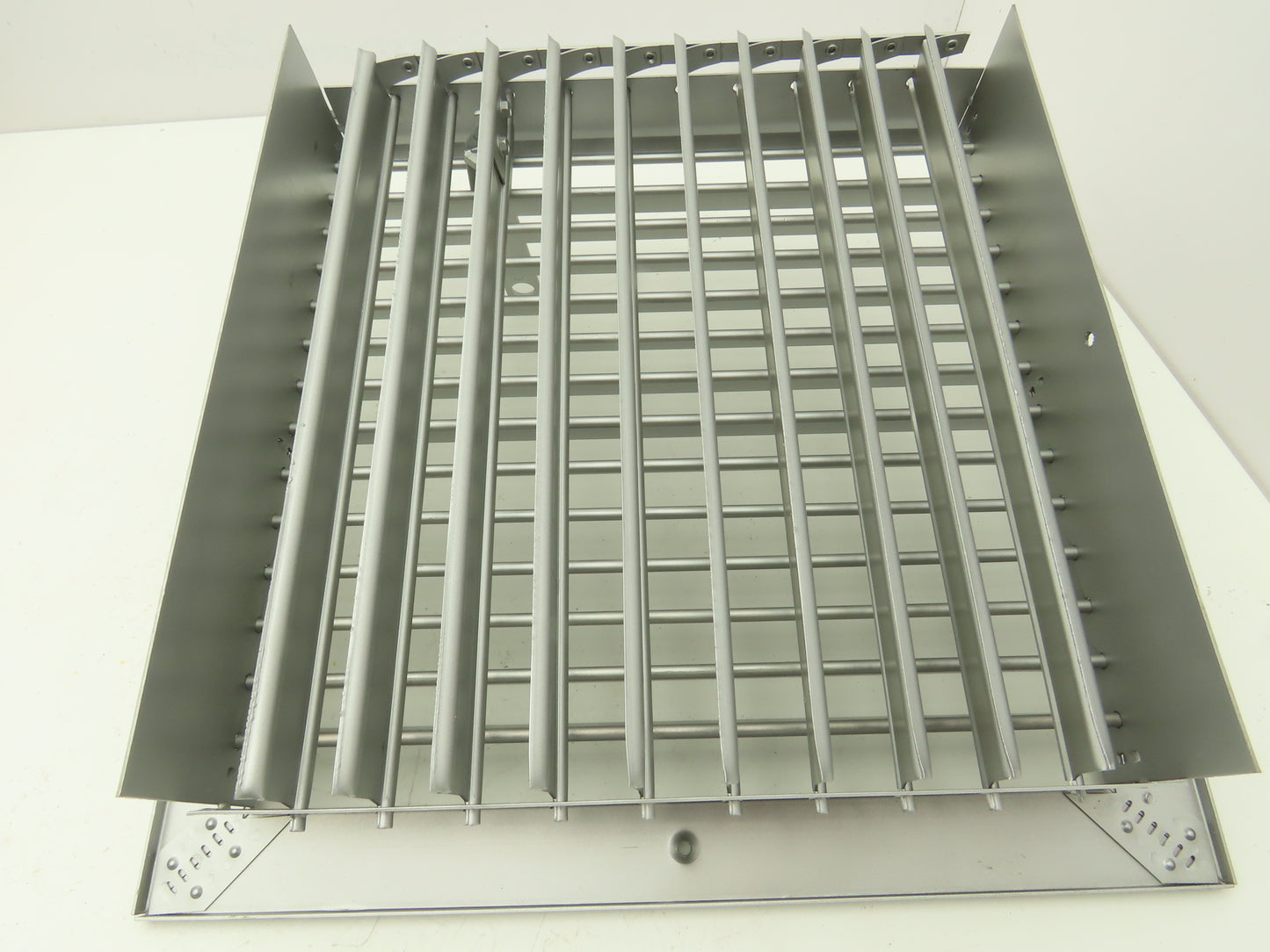 Manual Adjustable Louver Ventilation Duct Damper 12"x12" 2 Way Control 1 Lever