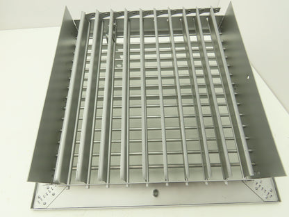 Manual Adjustable Louver Ventilation Duct Damper 12"x12" 2 Way Control 1 Lever