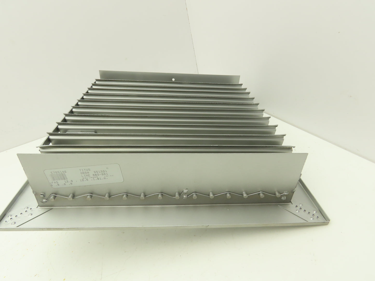 Manual Adjustable Louver Ventilation Duct Damper 12"x12" 2 Way Control 1 Lever