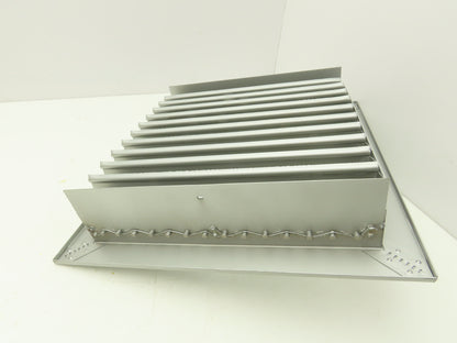 Manual Adjustable Louver Ventilation Duct Damper 12"x12" 2 Way Control 1 Lever