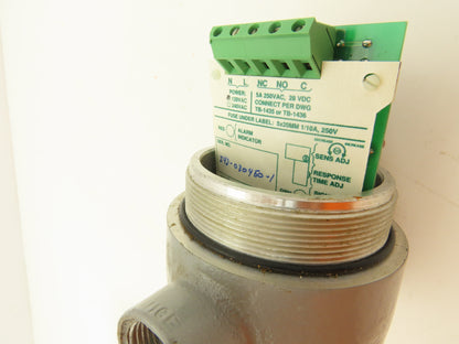 Auburn Tribosentry 2403 Flow Sensor Switch 12" Probe 1/2"NPT 120V