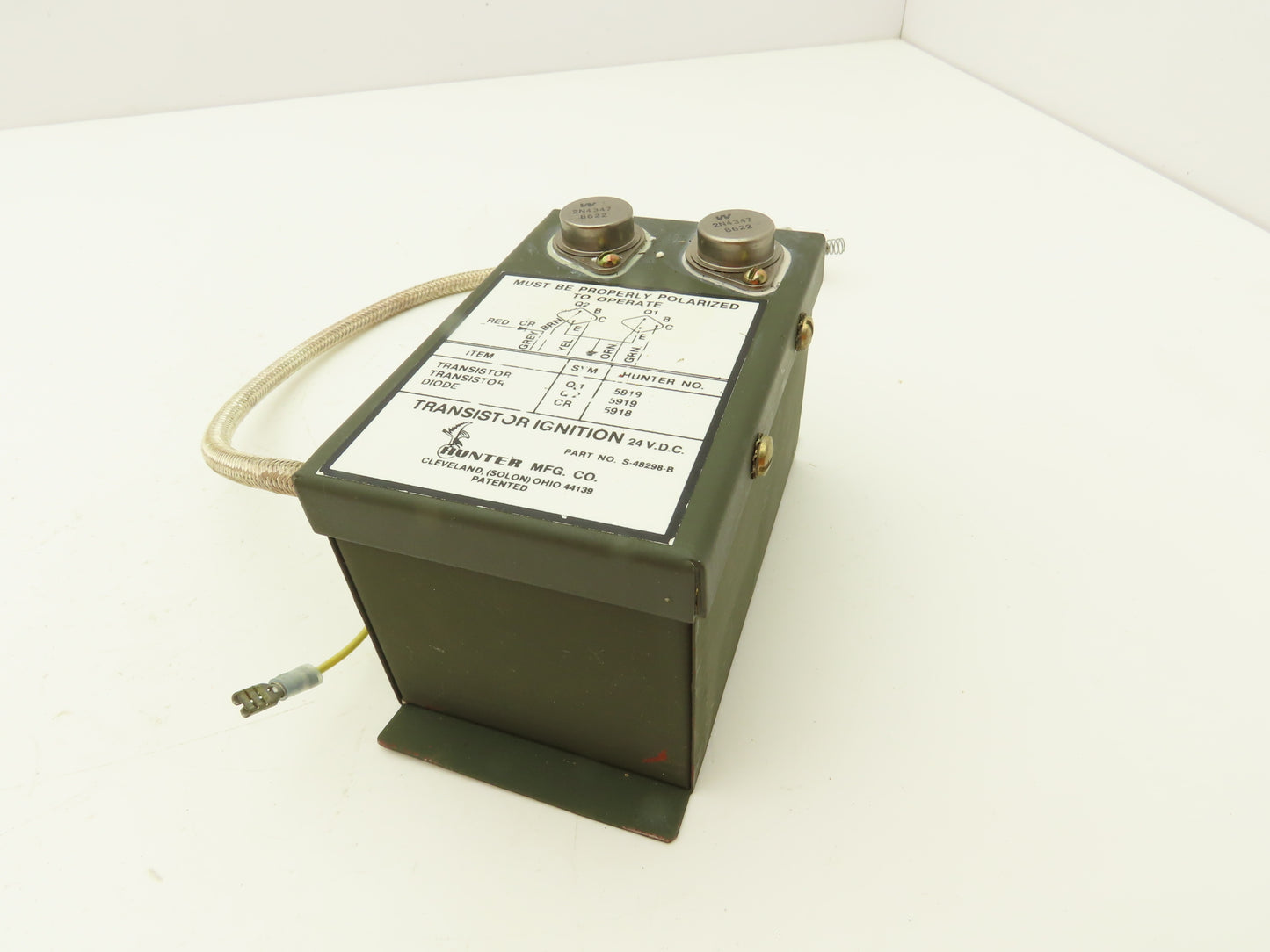 Hunter Mfg 5919 Transistor Ignition Switch 24VDC Military Surplus