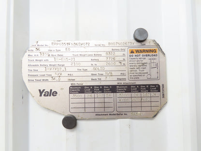 Yale 8603358 Forklift Mast Hydraulic Tilt Cylinder Removed From ERP035TF