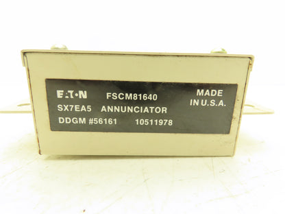 Eaton FSCM81640 Annunciator Panel Display W/Alarm Lot of 2