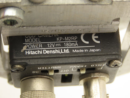 Hitachi KP-M2RP Camera Near-Infrared Monochrome CCD Industrial Lens HF16A-2M1