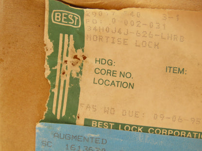 Best Lock 34H0J4J-626-LHRB Stainless Steel Door Knob Set Mortise Lock Latch Kit