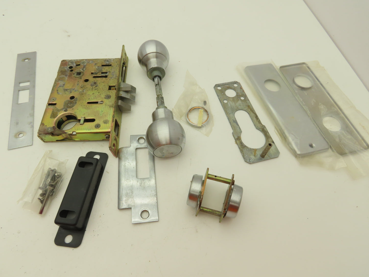 Best Lock 34H0J4J-626-LHRB Stainless Steel Door Knob Set Mortise Lock Latch Kit