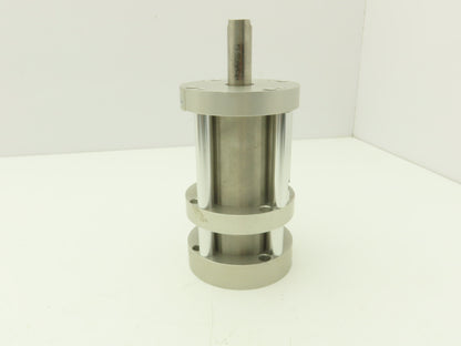 Bimba Flat 1 FOP-501.375/0.375-4M Air Cylinder 2.5"Bore 3-Pos 1-3/8"- 3/8"Stroke