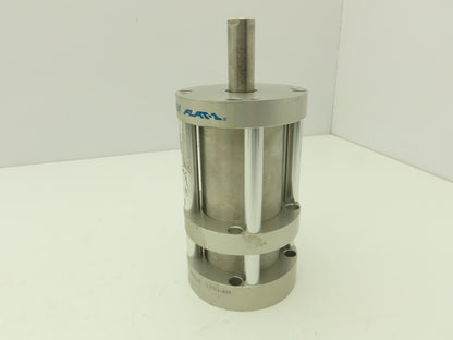 Bimba Flat 1 FOP-501.375/0.375-4M Air Cylinder 2.5"Bore 3-Pos 1-3/8"- 3/8"Stroke