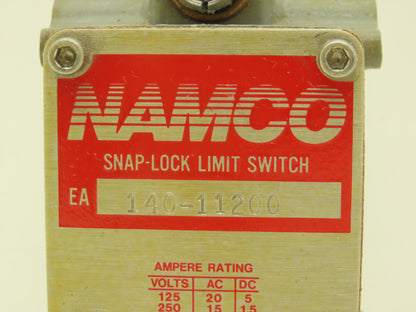 Namco Controls EA140 11200 Snap-Lock Limit Switch 600VAC 5A