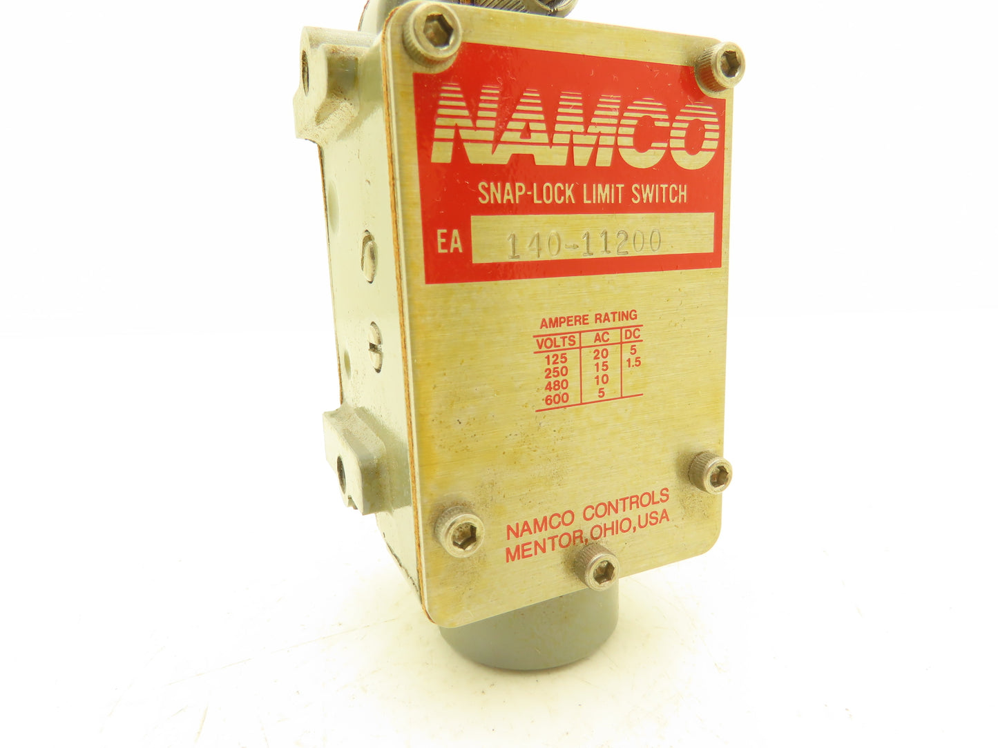 Namco Controls EA140 11200 Snap-Lock Limit Switch 600VAC 5A