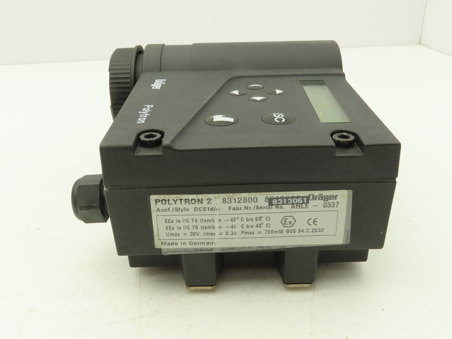 Drager Polytron 2 DCS1d/e Toxic Gas Detector Sensor Monitor Head 8312800