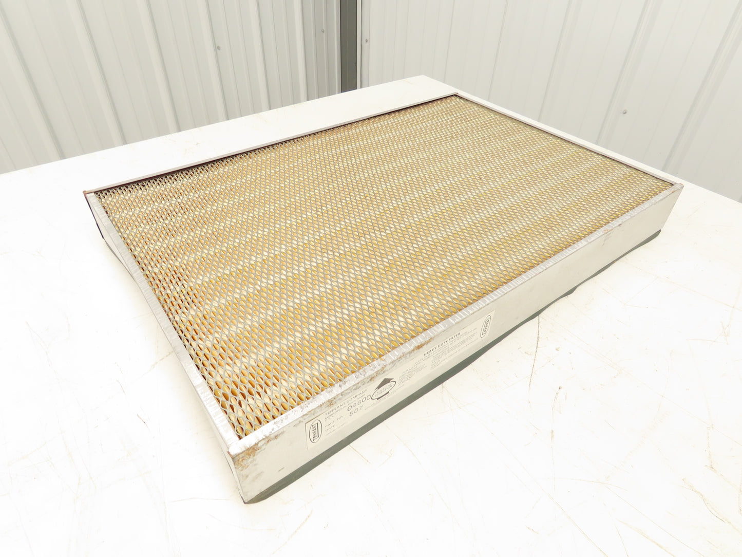 Tennant 04600 Cellulose Fiber Dust Panel Filter 3.2x20x30" Sweeper Air Engine