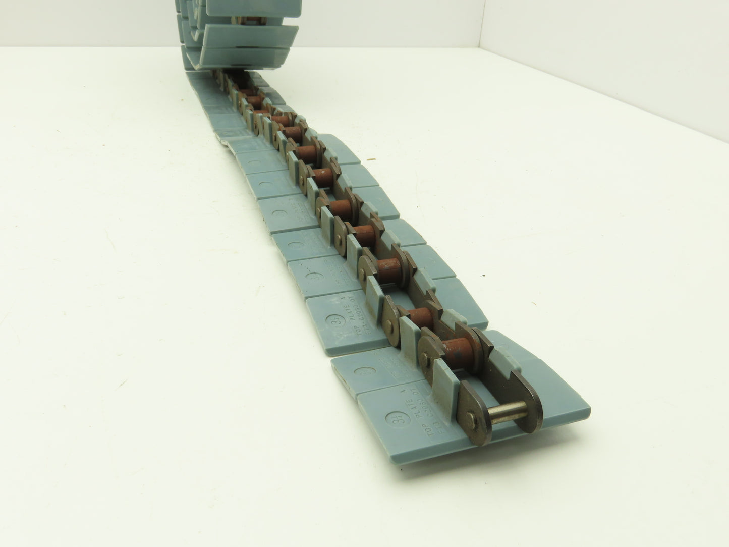 Link Belt FT3 C2060 DT TableTop Conveyor Chain 3-1/4"x 10' Roller Chain Guide