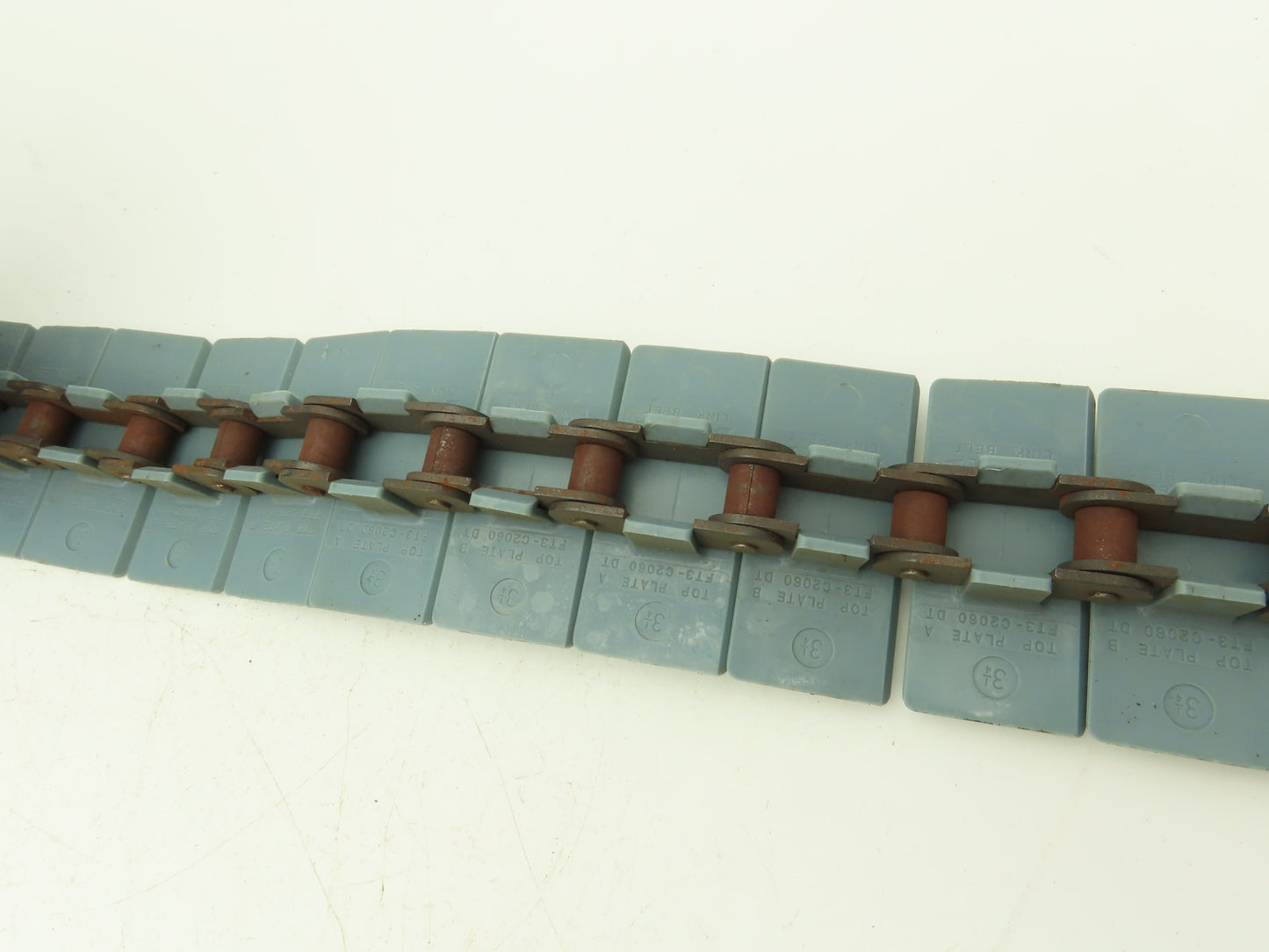 Link Belt FT3 C2060 DT TableTop Conveyor Chain 3-1/4"x 10' Roller Chain Guide