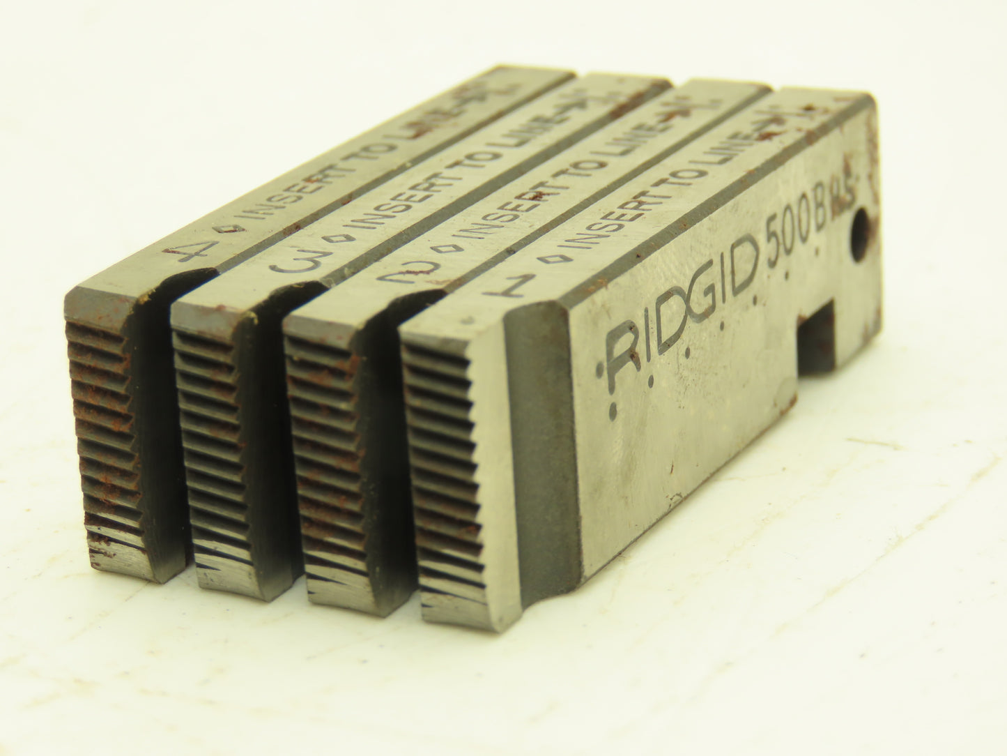 Ridgid 48710 1/2"-20 UNF Right Hand Bolt Thread Die Set 500B High Speed Steel