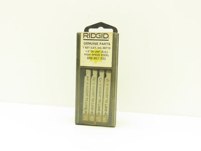 Ridgid 48710 1/2"-20 UNF Right Hand Bolt Thread Die Set 500B High Speed Steel